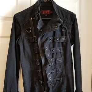 Tripp jacket, black denim, Size XS